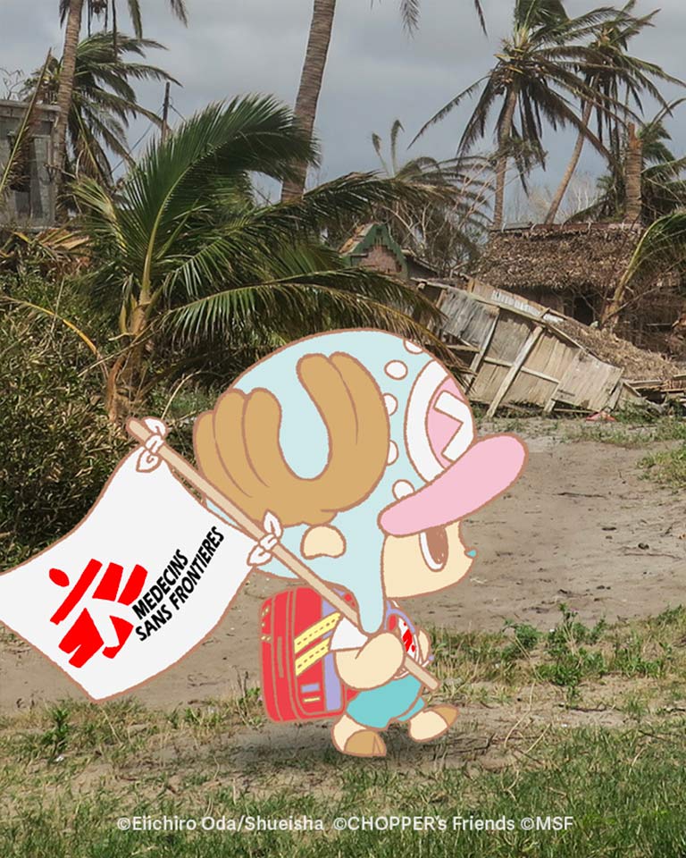 Chopper kävelee rannalla