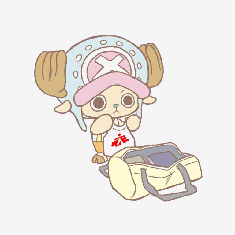 Chopper with luggage ready for humanitarian mission